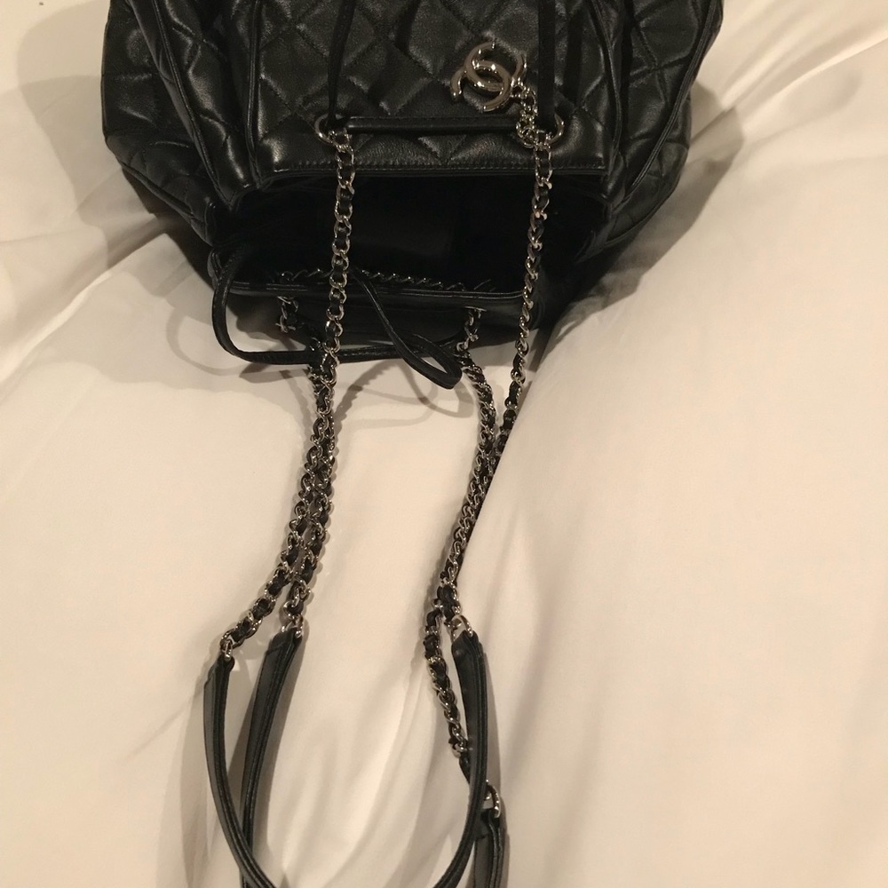 SOLD—Chanel black drawstring bag - Picture 5 of 8